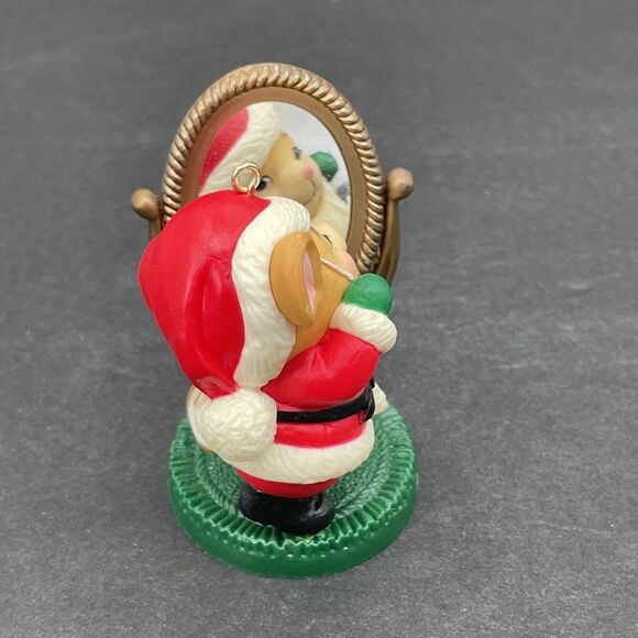 Avon Melvin P Merrymouse Santa Keepsake Christmas Ornament 1982 Vintage Plastic - Picture 6 of 16
